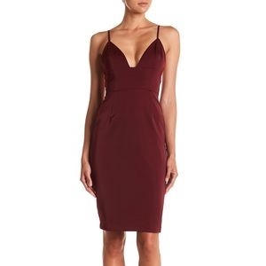 NBD Heatwave Sleeveless Dress in Oxblood